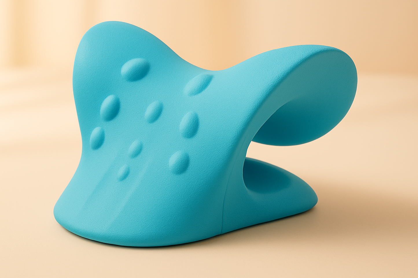Blue chiropractic neck alignment pillow 