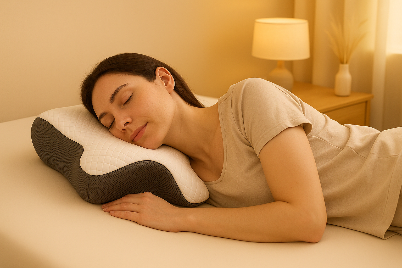 Memory foam pillow side sleeping